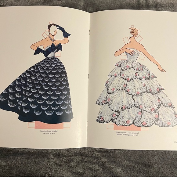 Vtg 1995 Christian Dior and Eighties Fashion Design Paper Doll Books Tom Tierney - Picture 5 of 9